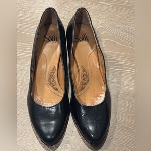 Sofft Black Leather Women's Shoes - 9.5